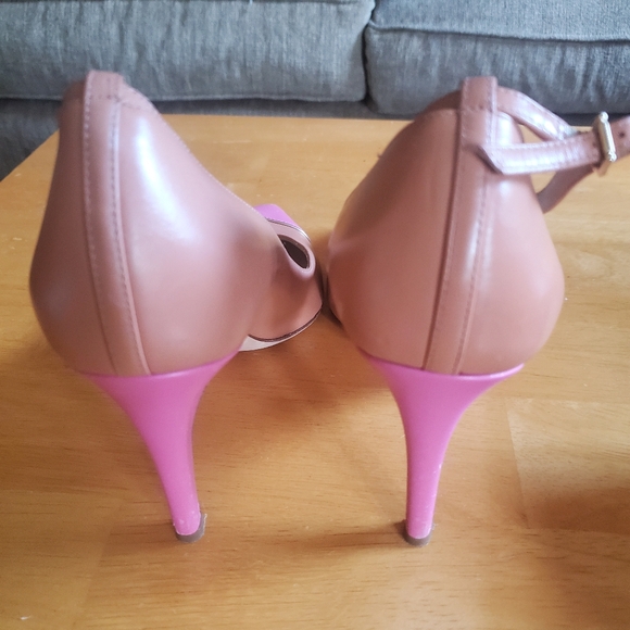 J. Crew | Nude Pink Toe Everly T Strap Heels - Size: 8 - Picture 13 of 16